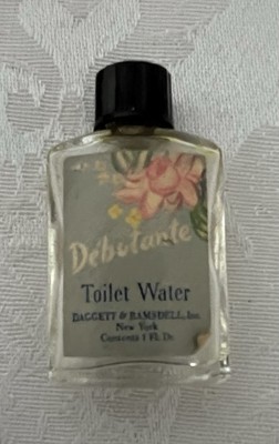 Vintage Debutante Toilet Water Mini Bottle   Dagget & Ramsdell   EMPTY