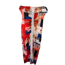 Fashion Nova( L )tie front sleeveless mid dress Y2K vogue moment