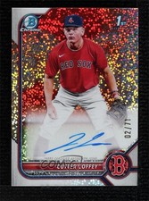 2022 Bowman Draft Chrome Pick Sparkle Refractor 2/71 Cutter Coffey Auto 0c3