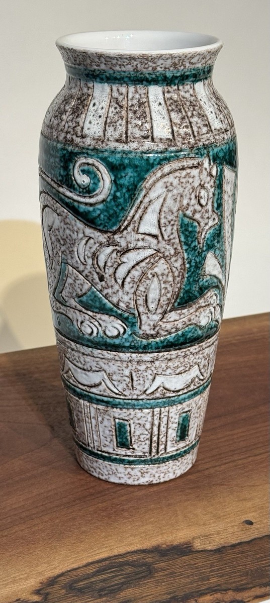 イタリア陶器　FRATELLI FANCIULLACCI　ミッドセンチュリー Vintage Mid Century Fratelli Fanciullacci Italian Pottery Vase | eBay