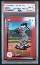 Goofy Boston Red Sox 2025 Topps Chrome Update Red /5 PSA 10 Gem Mint