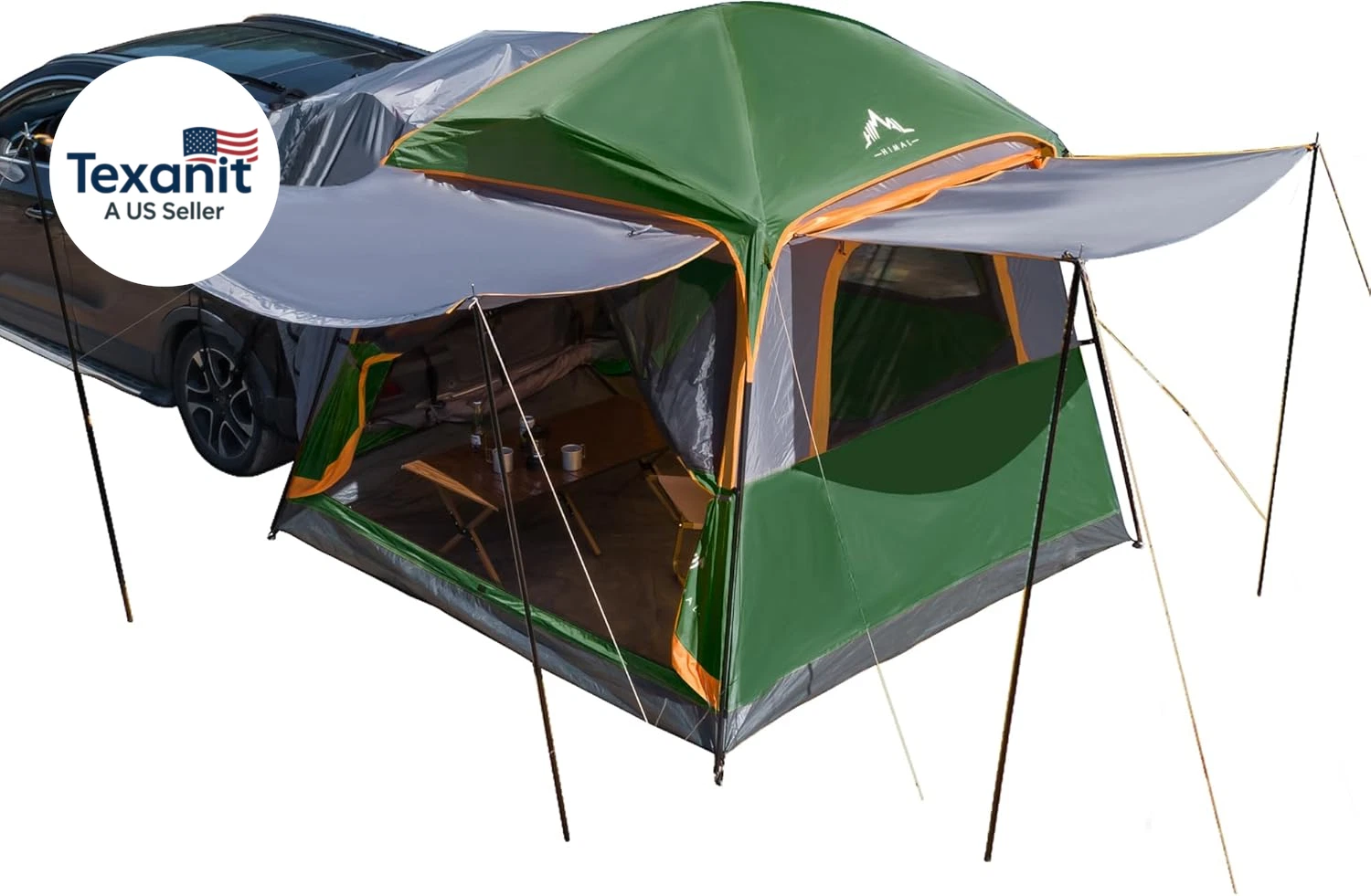 SUV Tent for Camping,Waterproof Pu2000Mm, Fits 5-8 People,Spacious Double Layer