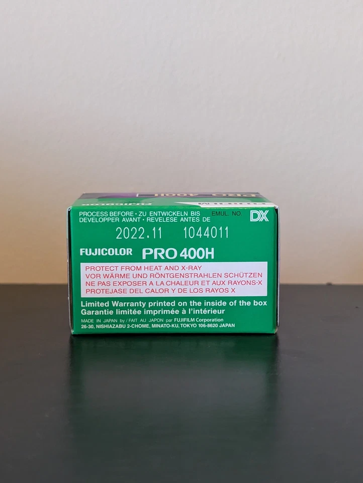 Fujifilm Pro 400H 35 mm caducidad: 11/2022 *Congelador almacenado* Foto 2 de 3