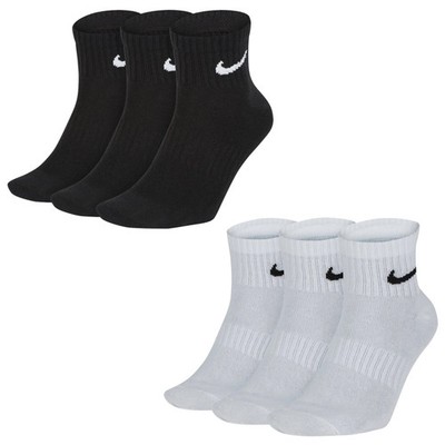 NIKE Unisex 3er Pack Sportsocken - Everyday, Lightweight No Show Ankle, einfa...
