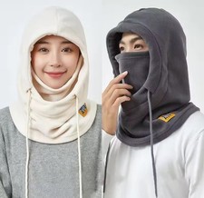 Winter Warm Hat with Mask Neck Warmer 3-in-1 Windproof Balaclava for Men and Wom