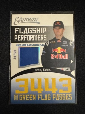 2010 Wheels Element Flagship Performers #FPP-KK Kasey Kahne Blue/Yellow Flag /50