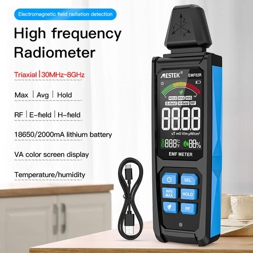 Professional EMF Detector for EF, RF & MF Detection. Perfect for EMF inspections