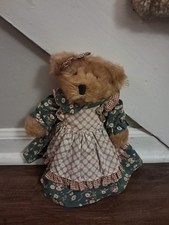 Vintage Russ Berrie Plush Teddy Bear Mulberry 11"
