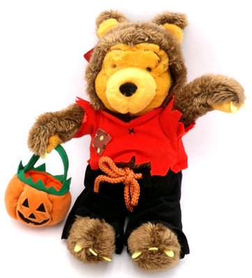 Disney Winnie the Pooh Werewolf Costume 15'' Halloween Plush Vintage