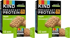 (Free Duty Tax) KIND Breakfast Protein, Healthy Snack Bar, Apple Cinnamon, G
