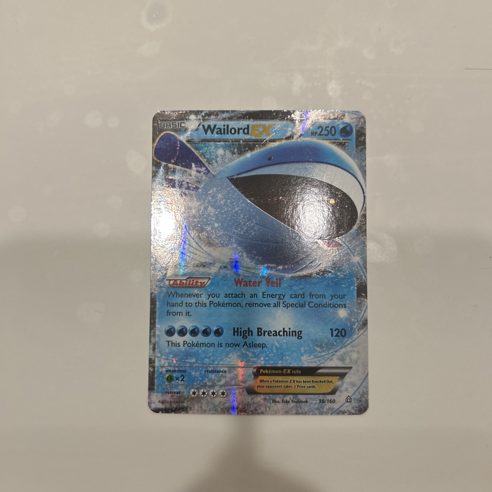 Wailord EX 38/160 XY - Primal Clash Holo