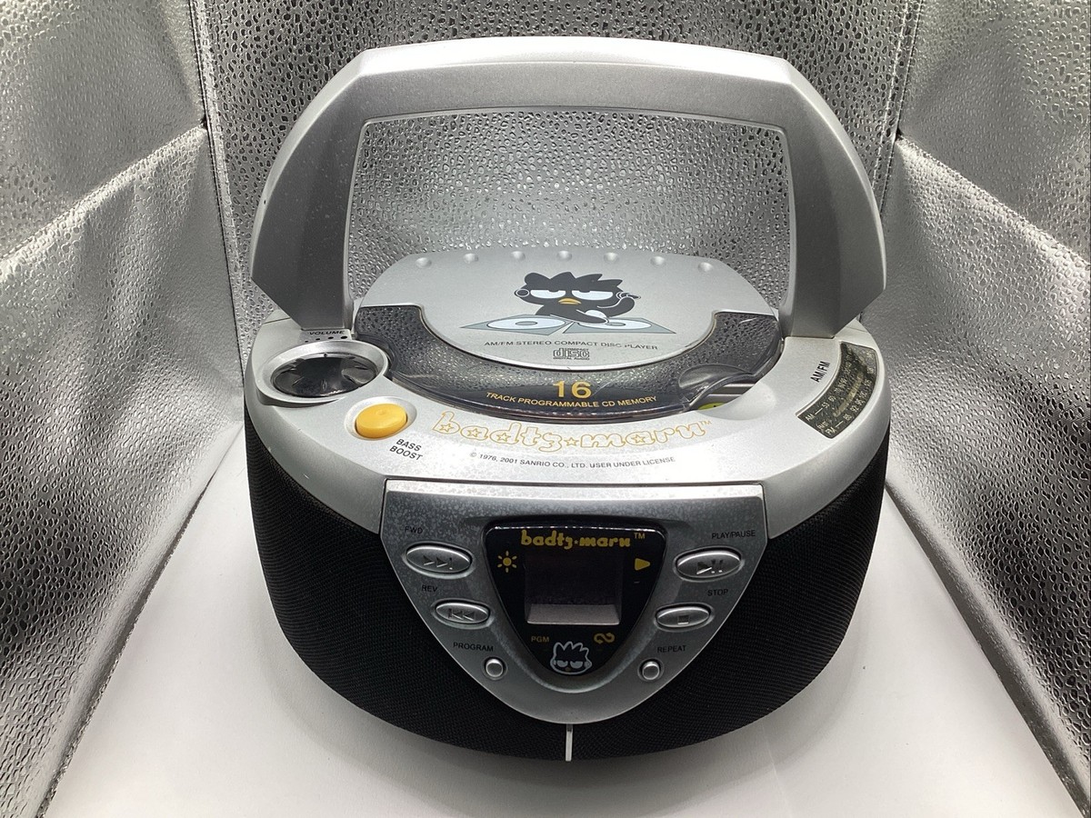 Hello Kitty Badtz - Maru Portable CD Player Boombox Works Great | eBay