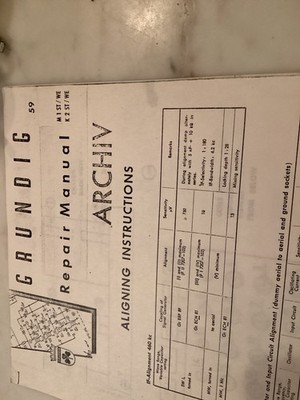 ORIGINAL GRUNDIG FACTORY SERVICE MANUAL FOR M1ST, K2ST RADIOS