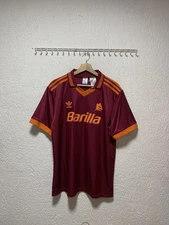 AS Roma 1993 Adidas Home Soccer Jersey Men's Sz L