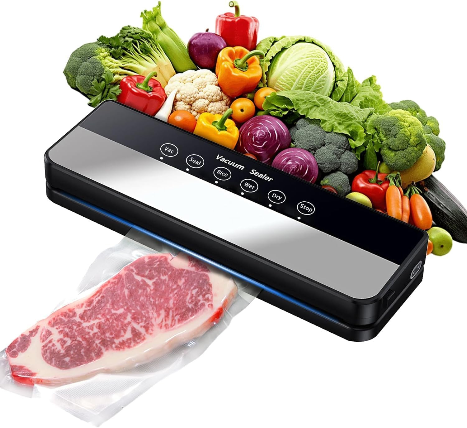 Macchina Sottovuoto 90Kpa 5 in 1: Conservazione Professionale Alimenti