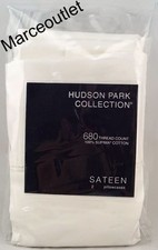 Hudson Park 680 Thread Count Supima Cotton KING Pillowcases White