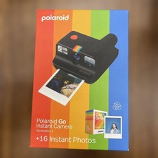Polaroid Go Generation 2 Instant Camera  Film Bundle 16 Photos Black 6280 New