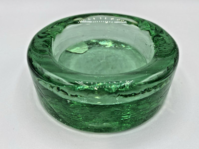 The Original & Genuine Recycled Glass Green Bottle Coaster Made in Spain 4.5''W