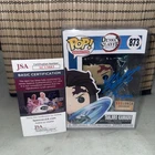Funko Pop Tanjiro Kamado 873 Glow Demon Slayer Signed Zach Aguilar W/Protector