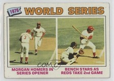 1977 Topps 1976 World Series Joe Morgan Johnny Bench #411 HOF 13c1