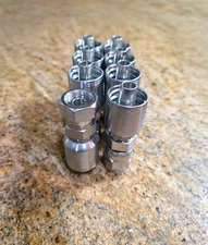 1JS43-8-8 AFTERMARKET HYDRAULIC HOSE CRIMP FITTINGS  1/2 FLAT FACE 6 PACK