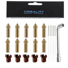 Creality K1 Nozzle Kit, for K1, K1 Max, Ender 3 V3 KE, CR-10 SE,CR-M4, 10pcs 0.4