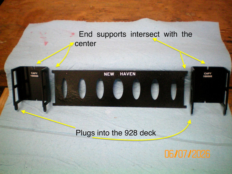 American Flyer  NH bulkhead set for  YOUR 928 flatcar By Ficus Prod tm