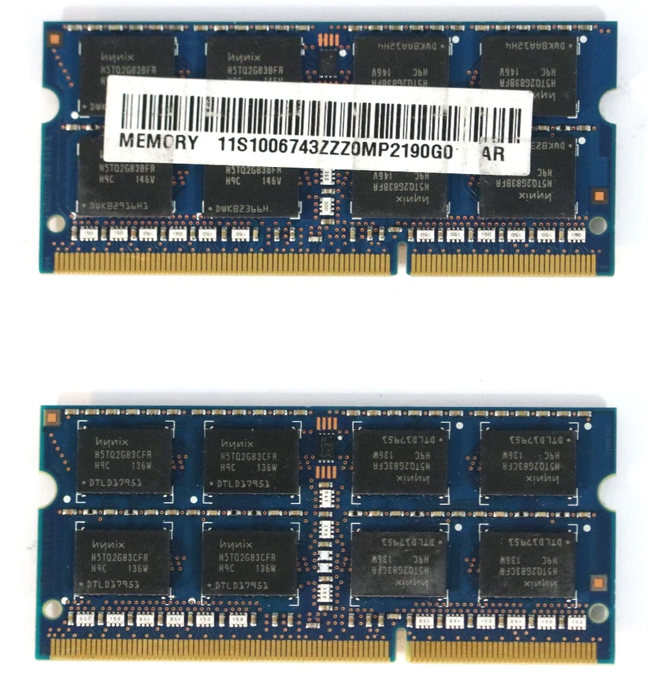 Hynix 8GB Kit (2×4GB) DDR3-1333MHz (PC3-10600S) Laptop Memory – Apple Compatible - Image 2 of 2