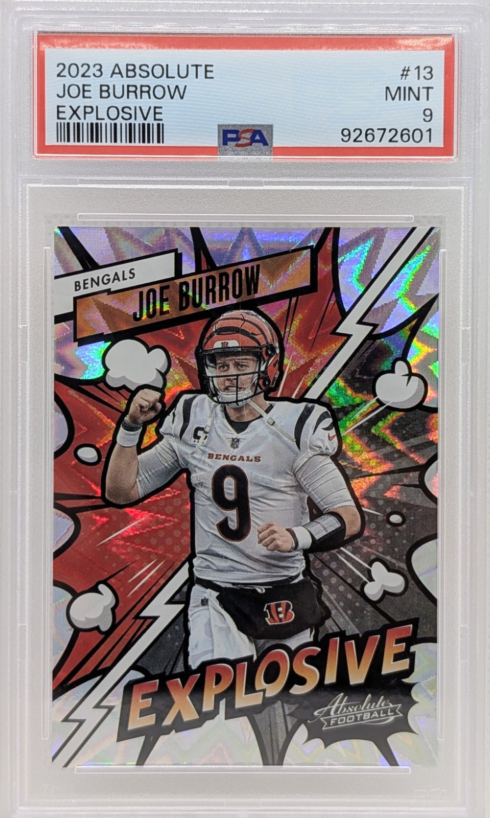 2023 Panini Absolute - Explosive Joe Burrow #13