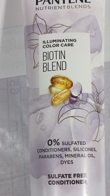 Pantene Nutrient Blends Conditioner Biotin Blend Sulfate-Free Color Protection