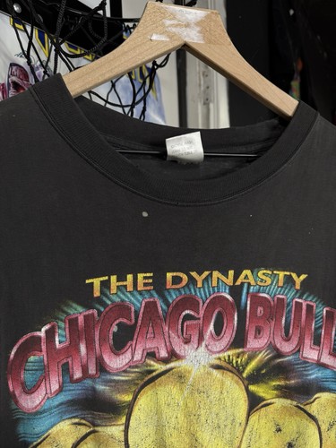 Vintage 90's Chicago Bulls NBA Champs T-Shirt Vtg Bul… - Gem