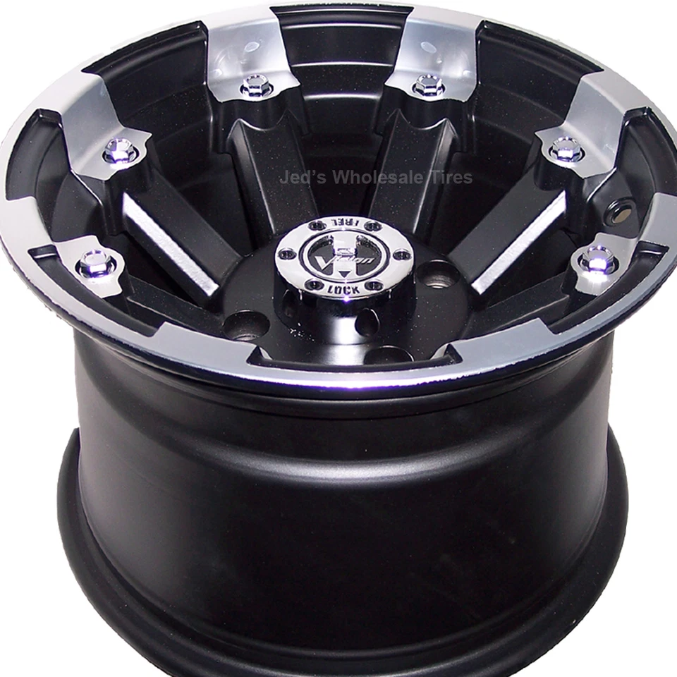 4) 12" Rims Wheels for 1999-2006 Polaris Sportsman 335 IRS 393 MBML Aluminum - Image 4 of 4