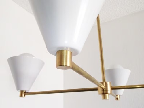 Modern Chandelier Brass Ceiling Light Modern Dining Room Living Room - Picture 2 of 3
