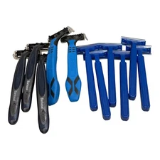 Lot of 11 Men's Disposable Razors Assorted Brands Barbasol Extreme Travel Gym