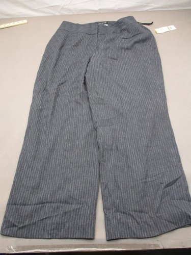 NWT JONES NEW YORK Size 16W Womens Gray Stretch Waist Pull On Dress Pants 834