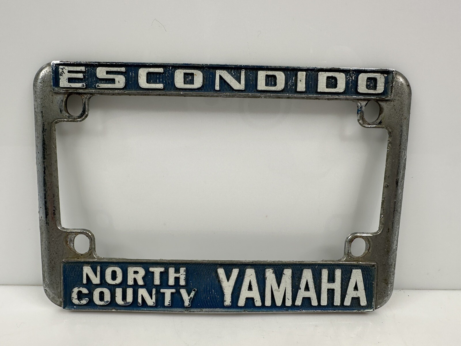 Rare Vintage North County Yamaha Dealer Motorcycle License Frame