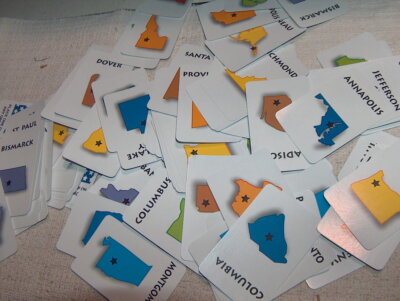 Sequence States and Capitals Individual Replacement Cards You Pick