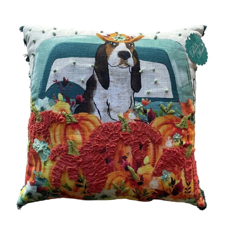 Dog top accent pillows