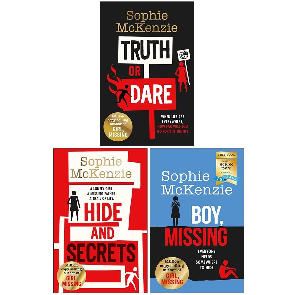Sophie Mckenzie Collection 3 Books Set Truth or Dare, Hide and Secrets, Boy Miss