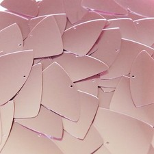 Sequin Fishscale Fin 1.5" Pink Satin Metallic. Made in USA