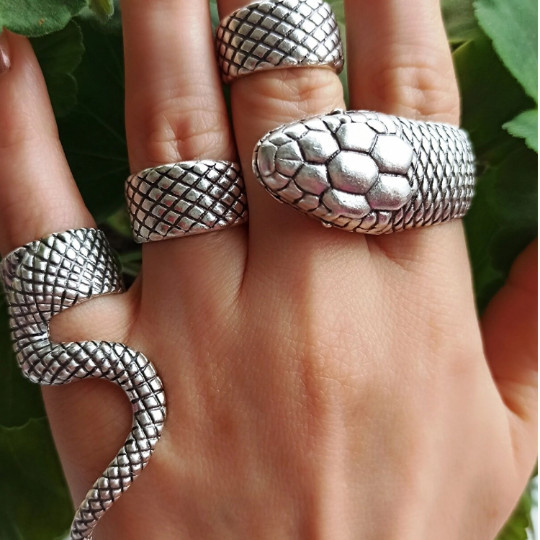 Buy Silver Snake Ring Online In India - Etsy India