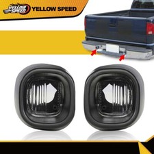 Luz de matrícula para Chevy S10 GMC Sonoma lámpara de etiqueta de parachoques trasero negra EE. UU.