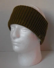 Nike Knit Wide Headband Adult Unisex Olive Flak/Black/Silver