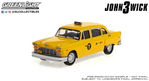 Greenlight échelle 1:43 Checker Motors Marathon A11 NYC Taxi John Wick 3