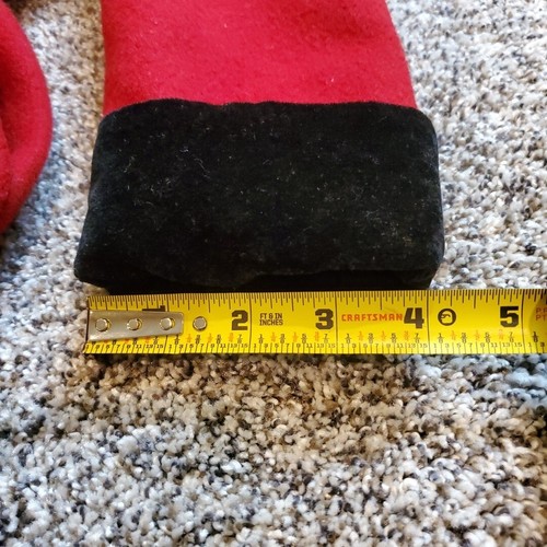 Rothschild Girls Vintage Scarlet Red Wool Dress Coat Black Velvet Trim Size 5 - Picture 7 of 14