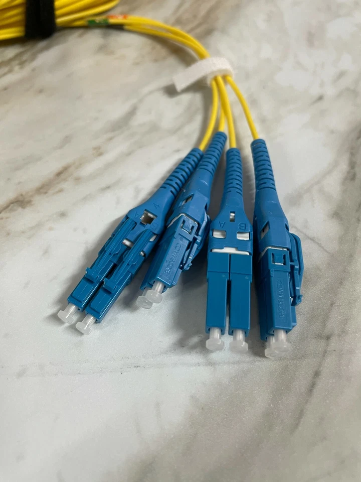 30M Uniboot LC-LC Single-Mode Duplex 4 Strand 9/125 Fiber Optic Patch Cord - Image 2 of 4