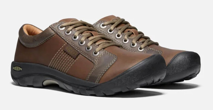 Mocassini da sneaker con lacci Keen Austin marrone cioccolato 7 17 NUOVI!!!!