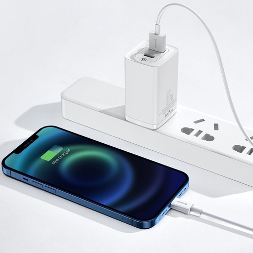 Baseus Superior Series Fast Charging Data Cable USB-A to Lightning 1M - White - Photo 3 sur 4