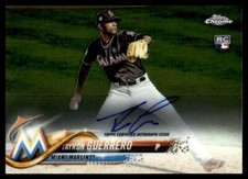 2018 Topps Chrome Rookie Autographs Tayron Guerrero Rookie Auto Miami Marlins