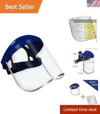 Full Wrap Face Protection Shield | Clear Polycarbonate with Enhanced Durability